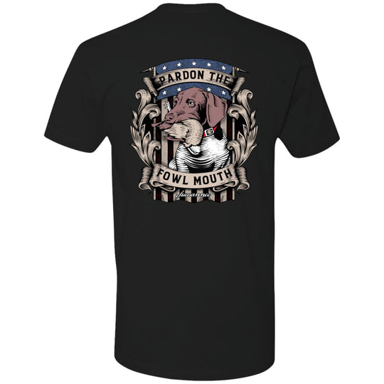 Pardon The Fowl Mouth™ Quail :: Mens SS Tshirt :: Fowl Language™